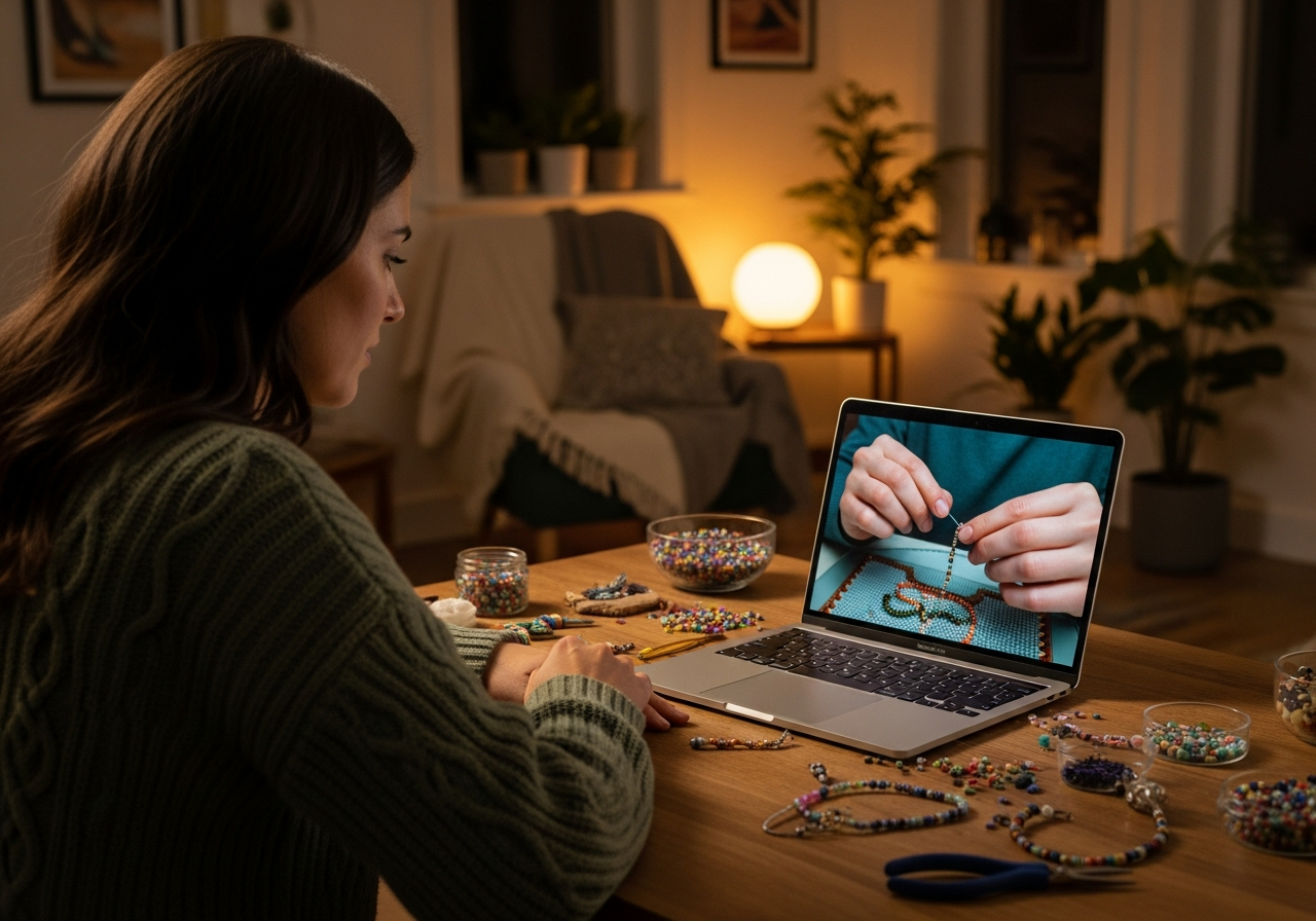 Удобное онлайн-обучение бисероплетению